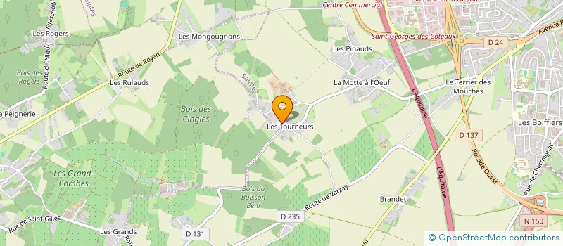 localisation de l'entreprise BATYNERGY à SAINTES
