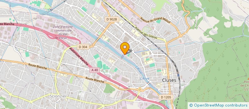 localisation de l'entreprise BATYPLUS à CLUSES