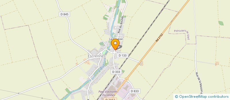 localisation de l'entreprise BATYS à ESCRENNES