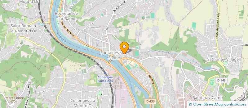 localisation de l'entreprise BATYVER  FONTAINES-SUR-SAONE