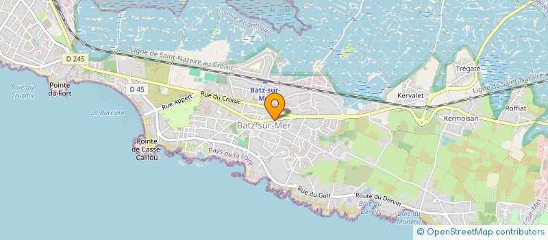 localisation de l'entreprise BATZ'ENTRAIDE  BATZ-SUR-MER