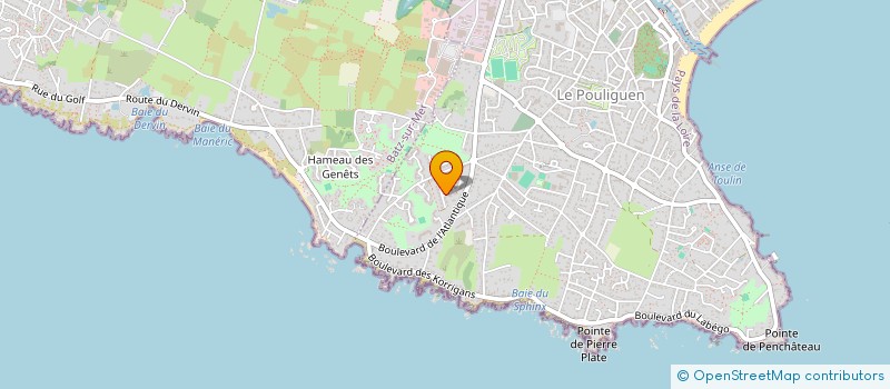 localisation de l'entreprise BATZIMMO  LE POULIGUEN