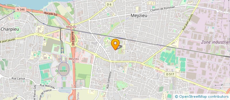 localisation de l'entreprise BAU CHAUFFAGE CLIMATISATION à MEYZIEU