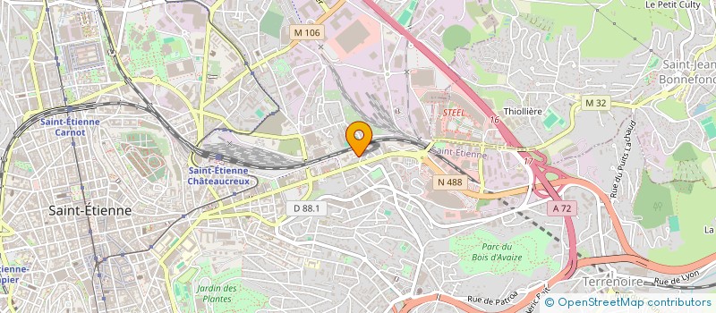 localisation de l'entreprise BAU-CONCEPT à SAINT-ETIENNE
