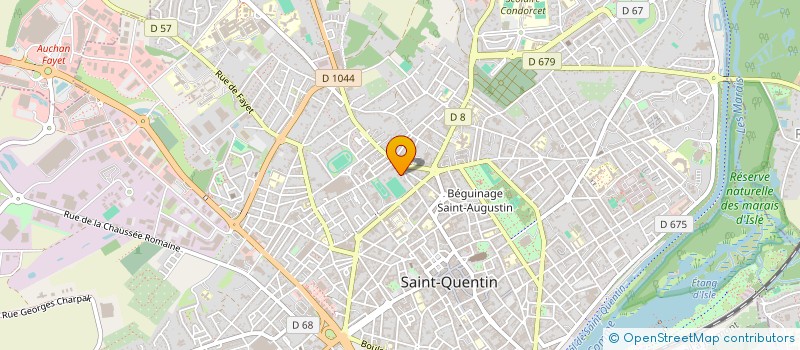 localisation de l'entreprise BAUCHART ADAVA à SAINT-QUENTIN