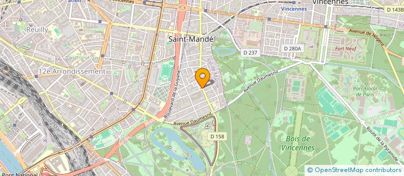 localisation de l'entreprise BAUCHAT 31R46  SAINT-MANDE