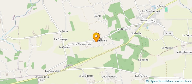 localisation de l'entreprise BAUCHE NICOLAS  REMINIAC