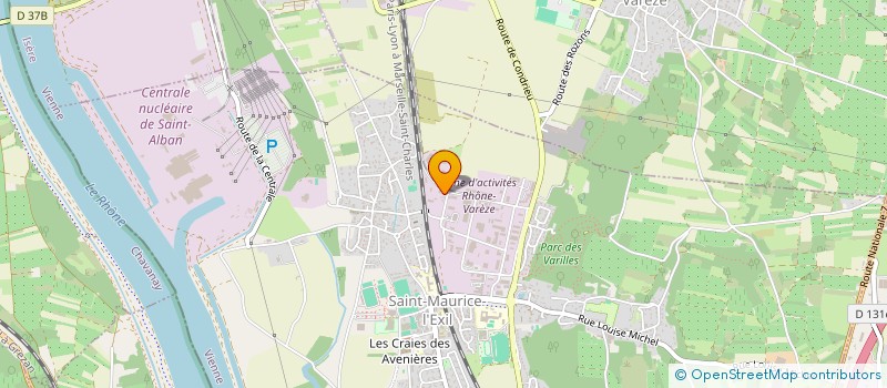 localisation de l'entreprise BAUCHIERO TRAVAUX PUBLICS à SAINT MAURICE L'EXIL