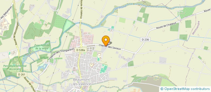 localisation de l'entreprise BAUD à BEAUMONT LES VALENCE