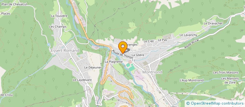 localisation de l'entreprise BAUD-BERTAUD  MONTRIOND