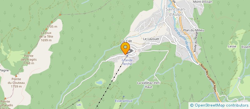 localisation de l'entreprise BAUD - BIL  SAINT-JEAN-D'AULPS