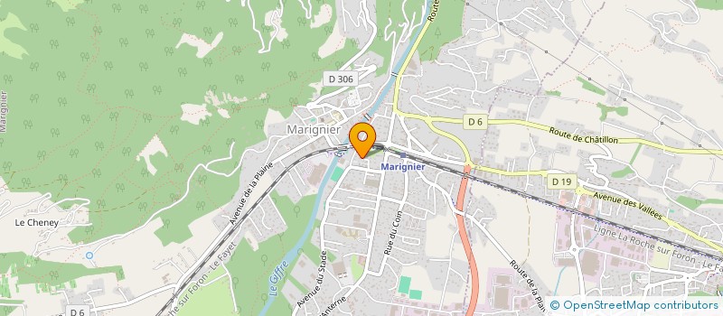 localisation de l'entreprise BAUD DEVELOPPEMENT  MARIGNIER