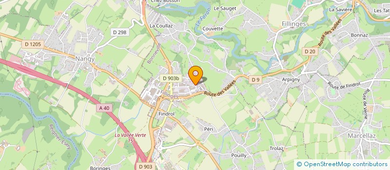 localisation de l'entreprise BAUD FILLINGES à FILLINGES