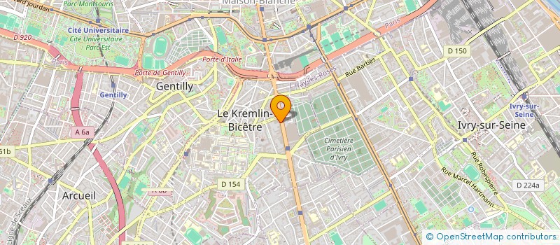 localisation de l'entreprise BAUD FONTAINEBLEAU  LE KREMLIN-BICETRE