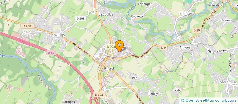 localisation de l'entreprise BAUD MICRO à FILLINGES