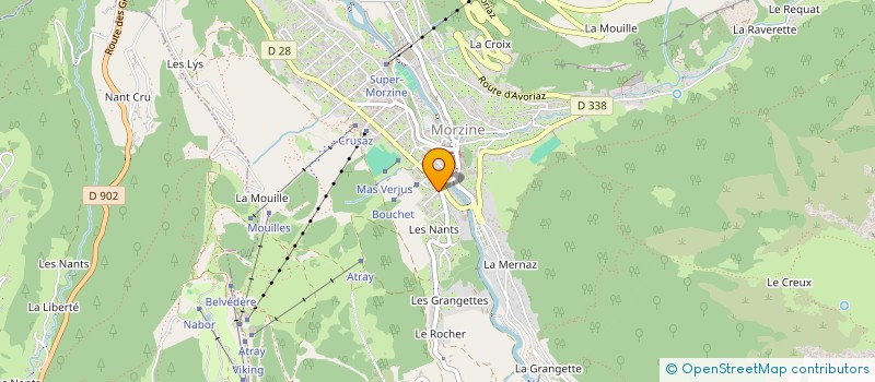 localisation de l'entreprise BAUD NETTOYAGE à MORZINE