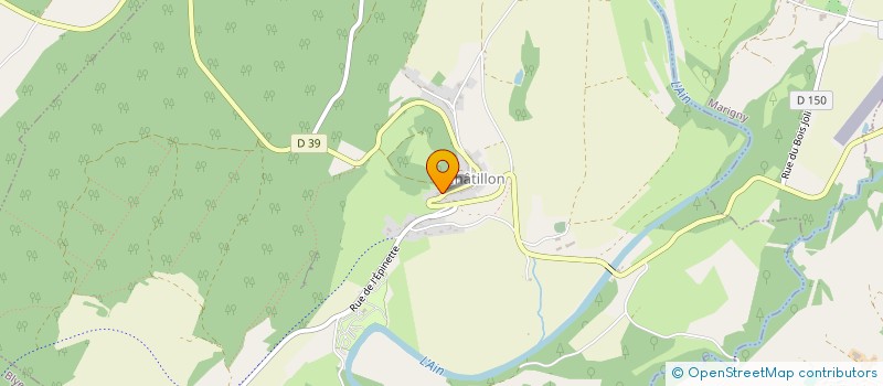 localisation de l'entreprise BAUD PIEDS à CHATILLON