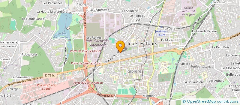 localisation de l'entreprise BAUDARD DE FONTAINE - MARAIS  JOUE-LES-TOURS