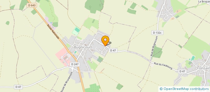 localisation de l'entreprise BAUDE IMMO  BUGNICOURT