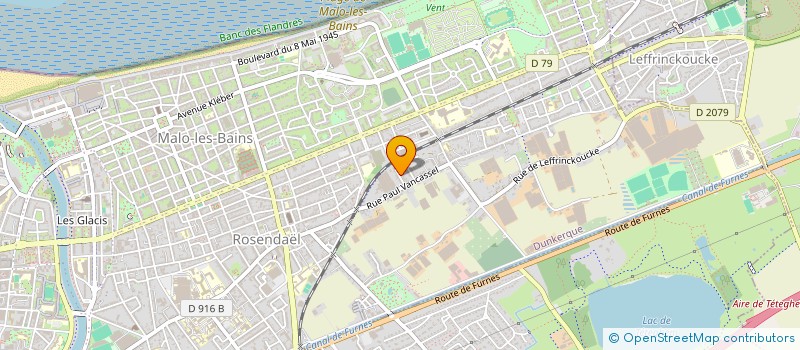 localisation de l'entreprise BAUDE-MARTIN à DUNKERQUE