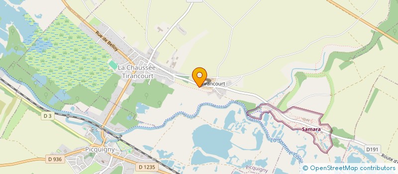 localisation de l'entreprise BAUDEL  LA CHAUSSEE-TIRANCOURT