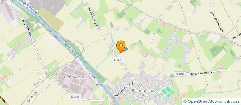 localisation de l'entreprise BAUDELET TRANSPORTS à BLARINGHEM