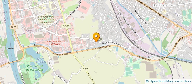 localisation de l'entreprise BAUDELIN IMPRIMEUR  BOE