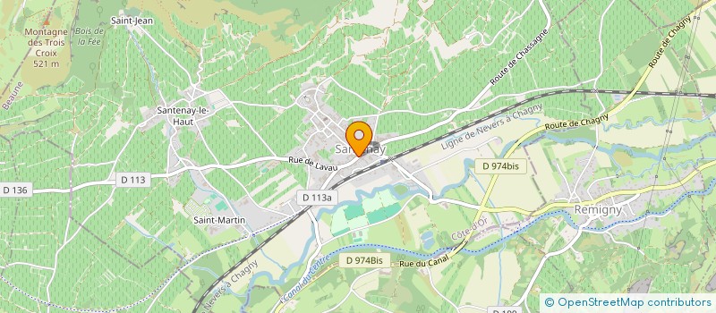 localisation de l'entreprise BAUDEMENT  SANTENAY