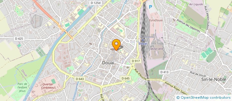 localisation de l'entreprise BAUDENS OPTICIEN à DOUAI