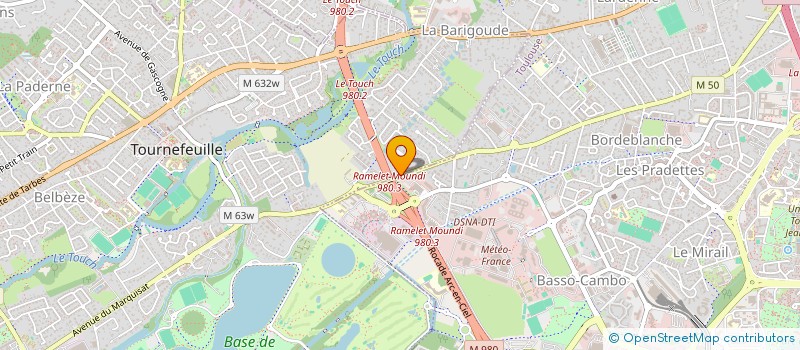 localisation de l'entreprise BAUDET 31  TOURNEFEUILLE