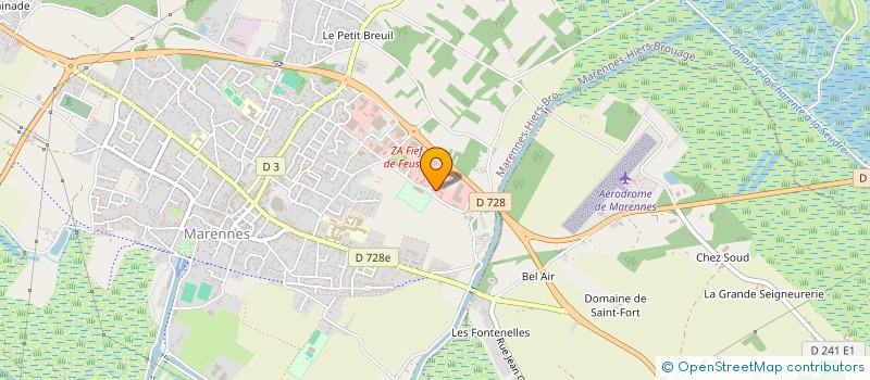 localisation de l'entreprise BAUDET DOMINIQUE  MARENNES-HIERS-BROUAGE