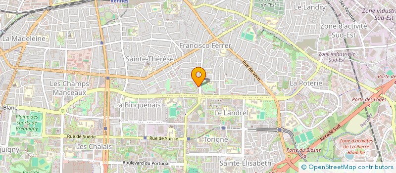 localisation de l'entreprise BAUDET GABRIEL à RENNES