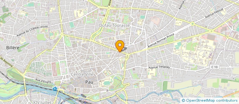 localisation de l'entreprise BAUDET LAPEYRE CONSTRUCTIONS à PAU