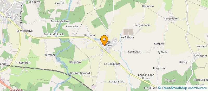 localisation de l'entreprise BAUDET LE ROUX SARL à LANGUIDIC