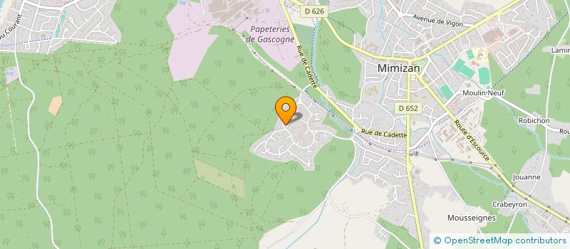 localisation de l'entreprise BAUDET PATRIMOINE  MIMIZAN