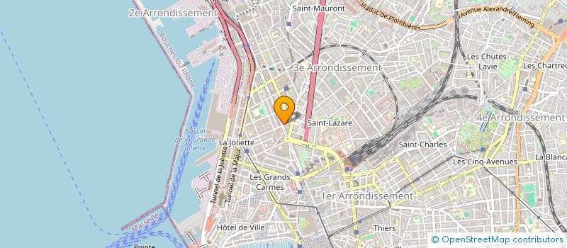 localisation de l'entreprise BAUDIER GILBERT AUGEY ROBERT à MARSEILLE