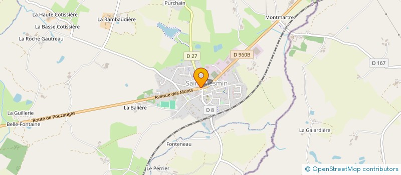 localisation de l'entreprise BAUDIN HERAUD BATIMENT à SAINT-MESMIN