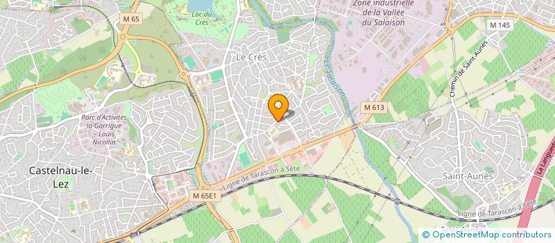 localisation de l'entreprise BAUDIN-RABACA  LE CRES