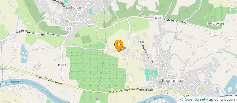 localisation de l'entreprise BAUDIN V R D  PRIGONRIEUX