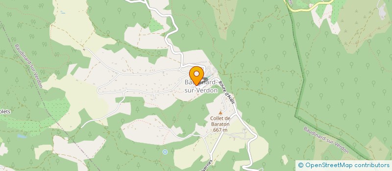 localisation de l'entreprise BAUDINARD SUR VERDON à BAUDINARD-SUR-VERDON