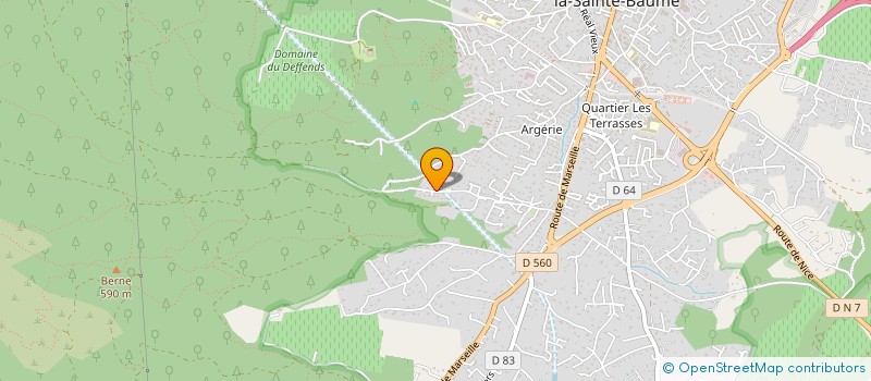 localisation de l'entreprise BAUDINO ELECTRICITE à SAINT-MAXIMIN-LA-SAINTE-BAUME