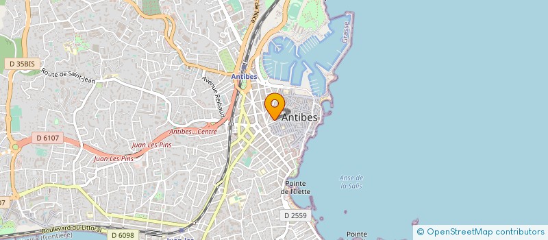 localisation de l'entreprise BAUDINO THERESE ET GEORGES à ANTIBES