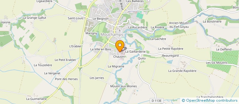 localisation de l'entreprise BAUDINVEST  MOUCHAMPS