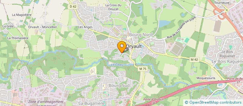 localisation de l'entreprise BAUDISSON à ORVAULT