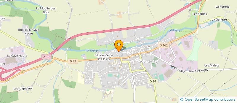 localisation de l'entreprise BAUDOIN CYRILLE  COURTENAY