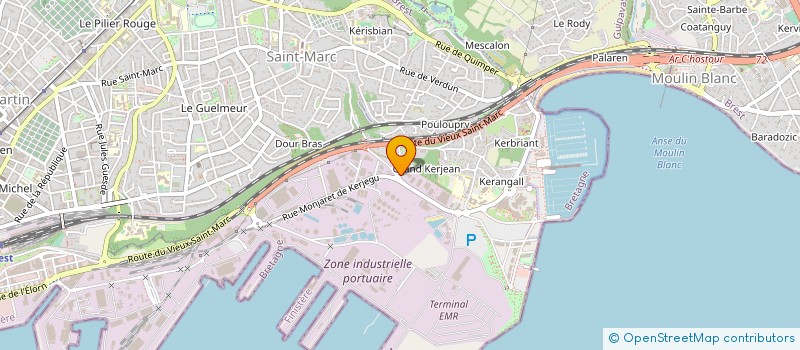 localisation de l'entreprise BAUDOIN ELECTRONIQUE à BREST