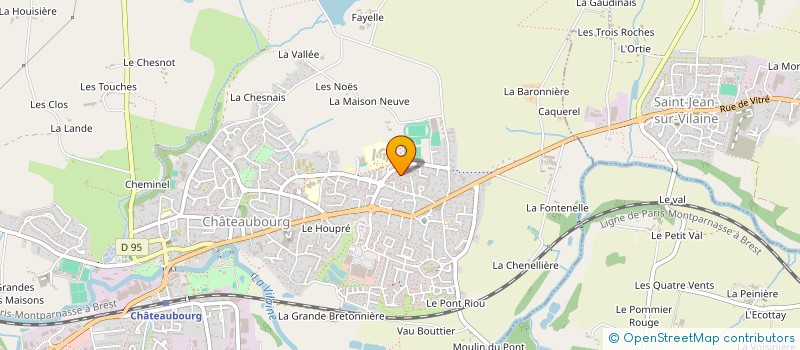 localisation de l'entreprise BAUDOIN-FABRE IMMOBILIER  CHATEAUBOURG