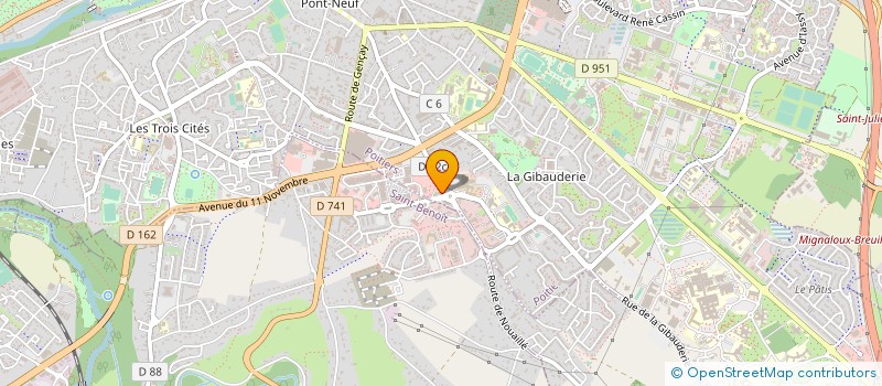 localisation de l'entreprise BAUDOIN - SELARL ET LE DR HANY RIAD à POITIERS