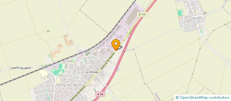 localisation de l'entreprise BAUDON à WITRY-LES-REIMS