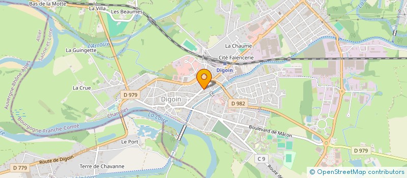 localisation de l'entreprise BAUDOT ALIMENTATION à DIGOIN